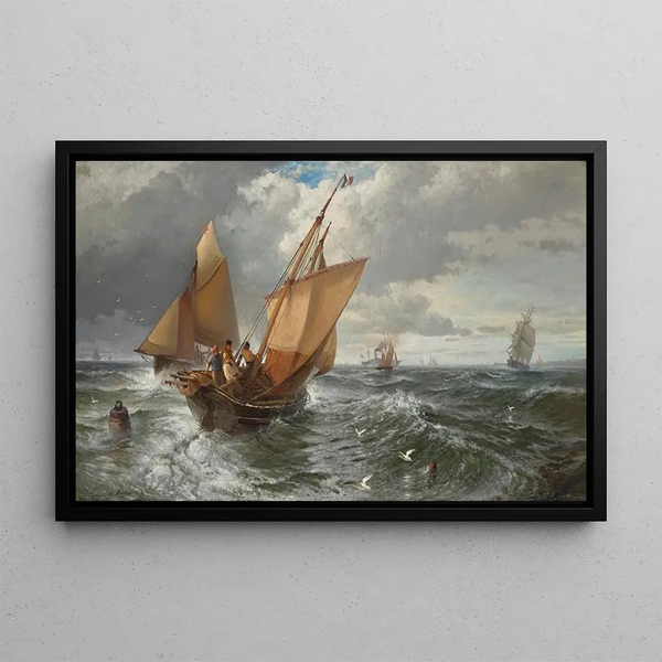 Edward Moran - Off Calais Pier.webp