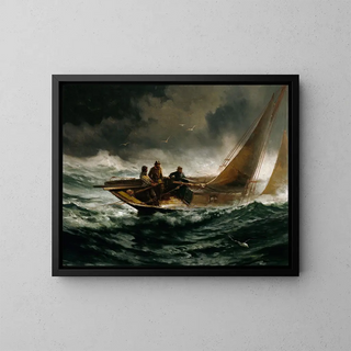 Edward Moran - Riding out a Gale.webp