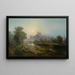 Uitzicht op Windsor Castle - Edward Moran — ingelijst kunstwerk aan de muur