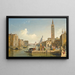 View of the Grand Canal with the Church of Santa Maria della Salute, Venice - Edward Pritchett — framed artwork on a wall