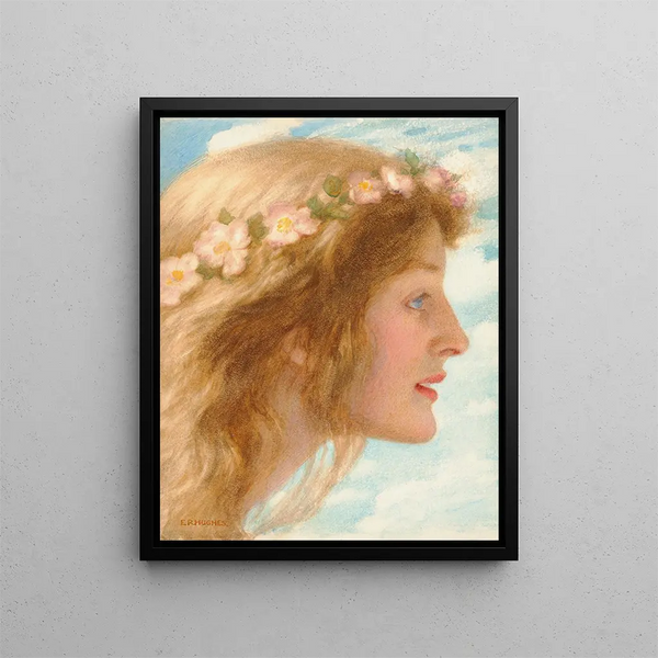 Day - Edward Robert Hughes — framed artwork on a wall