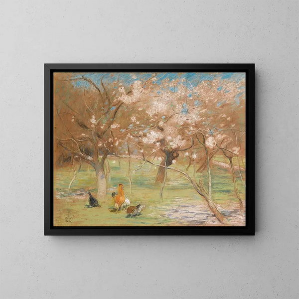 Springtime Idyll - Edward Stott — framed artwork on a wall