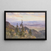 À la Benediktenwand, uitzicht op Schlehdorf en de Kochelsee - Edward Theodore Compton — ingelijst kunstwerk aan de muur