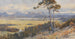 Uitzicht op Klagenfurt voor de Karawanken-gebergte - Edward Theodore Compton — weergave van het kunstwerk