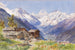 De Alpen van Barneuza, Wallis - Edward Theodore Compton — weergave van het kunstwerk