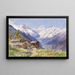 De Alpen van Barneuza, Wallis - Edward Theodore Compton — ingelijst kunstwerk aan de muur