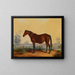 Dixie in het landschap - Edward Troye — ingelijst kunstwerk aan de muur