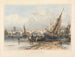 Nieuw Londen Bridge vanaf Billingsgate - Edward William Cooke — weergave van het kunstwerk