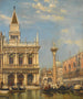 La Piazzetta de Saint Marc Venise - Edward William Cooke — weergave van het kunstwerk