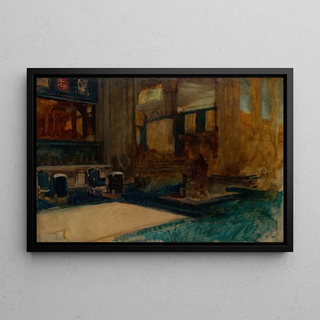 Edwin Austin Abbey - Interior Study of Westminster Abbey for The Coronation of King Edward VII.webp