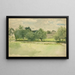 Landschap Prairie Kerk op de Achtergrond - Edwin Austin Abbey — ingelijst kunstwerk aan de muur