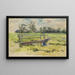 Landschap moeras en brug - Edwin Austin Abbey — ingelijst kunstwerk aan de muur