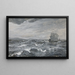 Maritiem landschap met zeilboot - Edwin Austin Abbey — ingelijst kunstwerk aan de muur