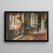 Schets van figuren in een interieur - Edwin Austin Abbey — ingelijst kunstwerk aan de muur