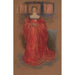 Reproductie van het schilderij Studie van een vrouw in Renaissance-kostuum - Edwin Austin Abbey