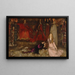De scène uit het stuk in Hamlet Acte III Scène II - Edwin Austin Abbey — ingelijst kunstwerk aan de muur