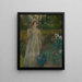 Vrouw in de tuin - Edwin Austin Abbey — ingelijst kunstwerk aan de muur