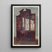 Reproductie van het schilderij Bibliotheek gesculpteerd Chippendale - Edwin Foley