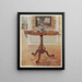 galerijtafel met geprofileerde randafwerking - Edwin Foley — ingelijst kunstwerk aan de muur