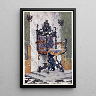 Edwin Foley - Wrought steel chair The property of Earl Radnor Longford Castle.webp