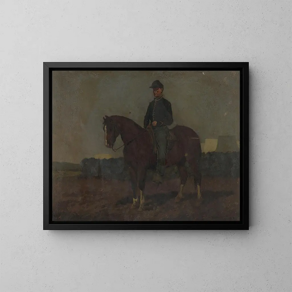 Orde van cavalerie bij Rappahannock Station, Virginia - Edwin Forbes — ingelijst kunstwerk aan de muur