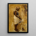 Une fille maure en jaune - Edwin Lord Weeks — ingelijst kunstwerk aan de muur