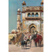 Devant la grande mosquée Jami Masjid, Mathura, India - Edwin Lord Weeks — weergave van het kunstwerk