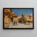 Vertrek op jacht - Edwin Lord Weeks — ingelijst kunstwerk aan de muur