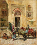 Betreed de moskee - Edwin Lord Weeks — weergave van het kunstwerk