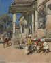 Portiek van een moskee in Ahmedabad - Edwin Lord Weeks — weergave van het kunstwerk