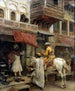 Straatscène in India - Edwin Lord Weeks — weergave van het kunstwerk