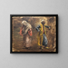 Studie van twee figuren - Edwin Lord Weeks — ingelijst kunstwerk aan de muur