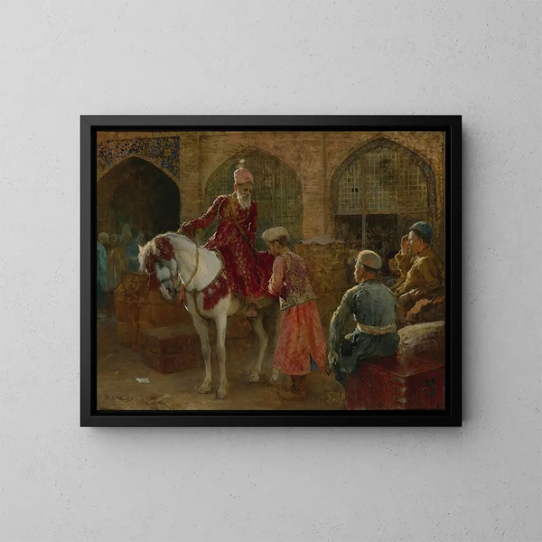 The Grand Vizier - Edwin Lord Weeks — framed artwork on a wall