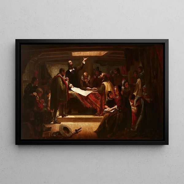 Edwin White - The Signing of the Compact in the Cabin of the Mayflower.webp