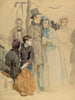 Festival de la flore à Kumthti, étude sur le terrain - Eero Järnefelt — weergave van het kunstwerk