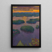 Zonsondergang op een meer - Eero Järnefelt — ingelijst kunstwerk aan de muur