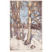 Bomen in de winter - Eero Järnefelt — weergave van het kunstwerk