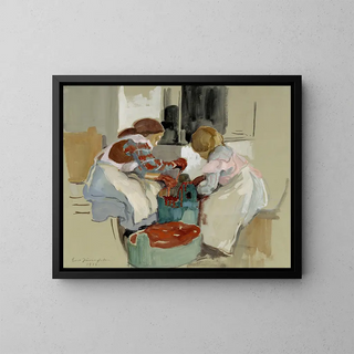 Eero Jrnefelt - Two Girls Dyeing Fabric.webp