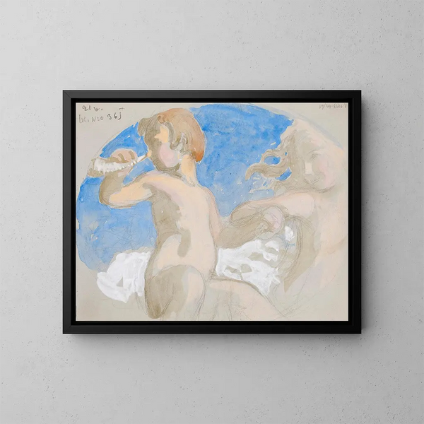 Untitled Painting - Eero Järnefelt — framed artwork on a wall