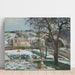 Reproductie van het schilderij Effect van Sneeuw op L'Hermitage, Pontoise - Camille Pissarro