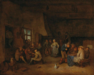 Egbert Van Heemskerck - A Tavern Interior With Peasants Playing Triktrak.webp