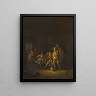 Egbert van Heemskerck the Younger - A Tavern Interior With Peasants Drinking And Singing.webp