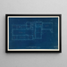 Plattegrond van de tweede verdieping, Galerie der Schone Kunsten, Yale Universiteit - Egerton Swartwout — ingelijst kunstwerk aan de muur