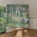 Reproduction of the painting Church in Cassone Landscape with cypresses - Gustav Klimt