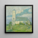 Kerk in Svinica - Stojan Ordak — ingelijst kunstwerk aan de muur