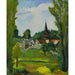 Reproductie van het schilderij Kerk van Vieux Moulin nabij Compiègne (Oise) - Suzanne Valadon