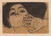 Hoofd van een vrouw - Egon Schiele — weergave van het kunstwerk