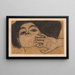 Hoofd van een vrouw - Egon Schiele — ingelijst kunstwerk aan de muur