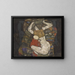 Jonge moeder - Egon Schiele — ingelijst kunstwerk aan de muur
