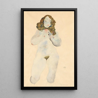 Egon Schiele - Kniender weiblicher Akt.webp